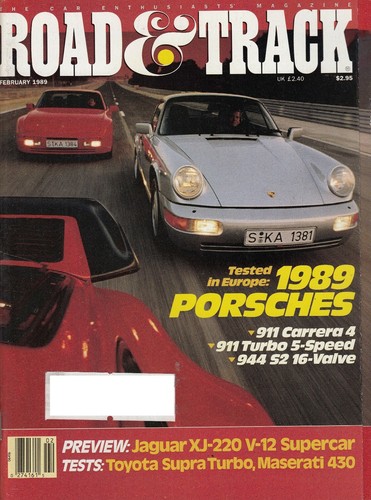 Road track february 1989 - track, –