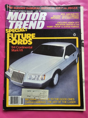 June 1982 motor trend magazine - 1982,