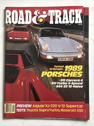 1989 road track magazine - 1989, &